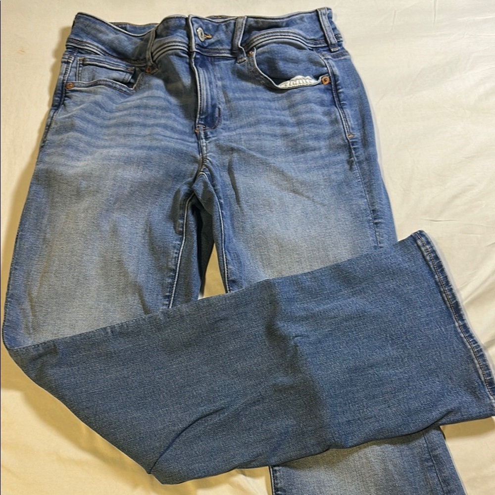 American Eagle Outfitters Blue Boot Cut Jeans Medium Wash